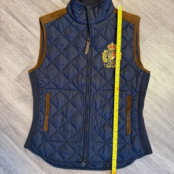 Polo Ralph Lauren Country Riders & Jockey Club Crested Quilted Vest Size S - Picture 8 of 9